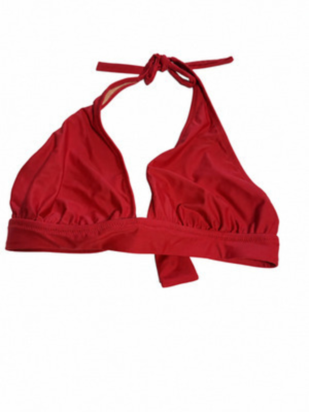 J.Crew Red Halter Tie Back Bikini Top Size Small S BY633 Top Only